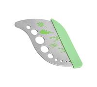Jagowa 1 pince à herbes 9 trous en acier inoxydable avec couvercle de protection, gadget de cuisine pour basilic, romarin, thym, carte, chou frisé, menthe