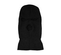 Jagowa Cagoule tricotée à 3 trous, Noir