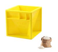 Jagowa Cubes à mesurer tout-en-un pour liquides et solides Jaune