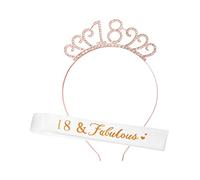 Jagowa Écharpe d'anniversaire, Strass Alliage de zinc Strass