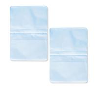 Jagowa Lot de 2 pochettes transparentes en plastique pour protéger les cartes de crédit (10 pages avec 10 et 20 emplacements)