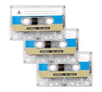 Jagowa Lot de 3 cassettes vierges de 60 minutes - Support d'enregistrement audio professionnel pour enregistrements vocaux, conférences et enseignement.
