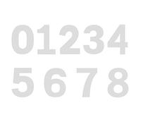 Jagowa Lot de 9 pochoirs à gâteau en forme de chiffre de 0 à 8 25,4 cm