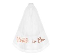 Jagowa Voile de mariée avec peigne pour enterrement de vie de jeune fille, fiançailles, enterrement de vie de jeune fille (or rose)