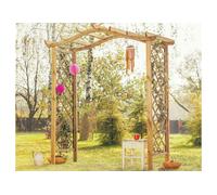 Jagram Arche de jardin bois pour plantes grimpantes 210 x 238 cm - Dover - 40194