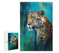 Jaguar Art Print Puzzle 1000 Pièces Educa Jouet en Bois Cadeau Unique Décoration Intérieure Jeu Éducatif Challenge Toy Adultes Et Enfants À Partir De 14 Ans 1000 PCS