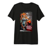 Jaguar Art Street - Graffiti de Boxe Mexicaine T-Shirt Haut de Gamme