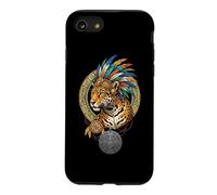 Jaguar aztèque Mexique Civilisation Ancienne Tribal aztèque Coque pour iPhone SE (2020) / 7/8