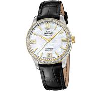 Jaguar cuir femme Montre analogique élégante noire Heritage D2UJ998/A