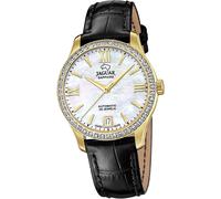 Jaguar cuir femme Montre analogique élégante noire Heritage D2UJ999/A