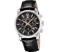 Jaguar cuir homme montre chronographe élégant de luxe montre bracelet noir Acamar D2UJ968/6