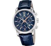 Jaguar cuir hommes montre chronographe élégant de luxe montre-bracelet bleu Acamar D2UJ968/2