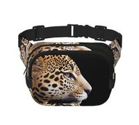 Jaguar Head Sac banane multifonction imprimé unisexe tendance Sac de rangement de sport de voyage
