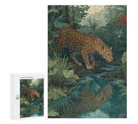 Jaguar in Amazon Rainforest-1 Puzzle 1000 Pièces Educa Jouet en Bois Cadeau Unique Décoration Intérieure Jeu Éducatif Challenge Toy Adultes Et Enfants À Partir De 14 Ans 300 PCS