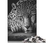 Jaguar is Tired Poster Puzzle 1000 Pièces Educa Jouet en Bois Cadeau Unique Décoration Intérieure Jeu Éducatif Challenge Toy Adultes & Enfants des 14 Ans 1000pcs (38x26cm)