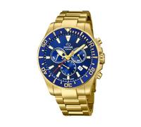 JAGUAR J864/2 Montre de la Collection Executive Boîtier 43,5 mm Bleu avec Bracelet en Acier plaqué pour Homme