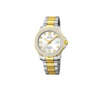 JAGUAR J893/1 Montre de la Collection Woman, boîtier de 34,5 mm argenté avec Bracelet en Acier Bicolore pour Femme