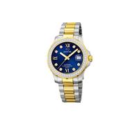 JAGUAR J893/2 Montre de la Collection Woman, boîtier de 34,5 mm Bleu avec Bracelet en Acier Bicolore pour Femme