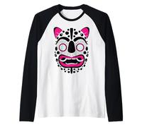 Jaguar Mask, Mexican Riviera Maya Gifts Souvenir Mexico Manche Raglan