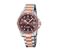 JAGUAR Montre Collection Femme Modèle J871/2 Boîtier Marron 34mm avec Bracelet Acier Bronze pour Femme