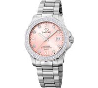 JAGUAR J892/2 Montre de la Collection Woman, boîtier de 34,5 mm Rose avec Bracelet en Acier pour Femme