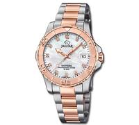 Jaguar Montre Femmes Acier Inoxydable Argent or Rose Pro Diver Uj871/5
