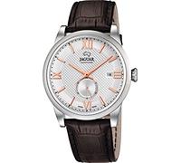 JAGUAR Montre modèle J662 / B de la Collection ACAMAR, boîtier Blanc 42,5 mm avec Bracelet en Cuir Marron foncé pour Homme Adulte Unisexe J662/B
