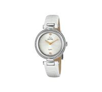JAGUAR Montre modèle J832 / 1 de la Collection Cosmopolitan, boîtier 34,5 mm avec Bracelet en Cuir Blanc pour Femme J832/1