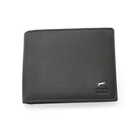 JAGUAR Portefeuille Homme Cuir Doté de Fentes pour Cartes Protégées RFID, Cadeau Homme Original Utile Design Classique et Raffiné, Porte Feuille Léger (Seulement 75 g) Noir