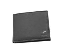 JAGUAR Portefeuille Homme en Vrai Cuir, Compartiments Cartes avec Protection RFID et Porte-Monnaie, Modello 3, Classique