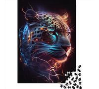Jaguar - Puzzle avec tonnerre crépitant pour adultes, 1000 pièces, pour adolescents à partir de 12 ans, cadeau de réveillon de Noël, 1000 pièces (38 x 26 cm)
