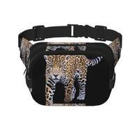 Jaguar Sac Banane Multifonctionnel Imprimé Unisexe Tendance Sac Messenger Sac Voyage Sport Sac de Rangement
