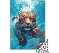 Jaguar sous lEau Puzzle 1000 Pièces Adulte Détente Décoration nan