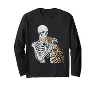 Jaguar Squelette Léopard Halloween Manche Longue