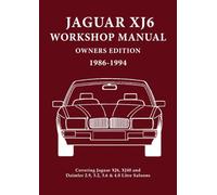 Jaguar XJ6 Workshop Manual Owners Edition 1986-1994