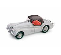 Jaguar XK120 Drop Head 1948 Argent 1:43 Modèle R102-05 BRUMM