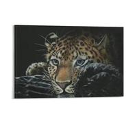 Jaguars Vs Wildcats - Peinture d'animaux - Poster classique vintage - Toile murale - Décoration esthétique - Pour salon, chambre d'enfant, dortoir, café, salle de bain - Convient pour chambre à