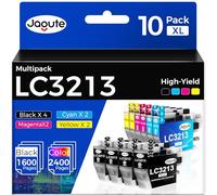 Jagute LC3213 Cartouches d'encre compatibles avec Brother LC3213 Cartouche LC3211 pour DCP-J572DW DCP-J772DW MFC-J497DW MFC-J491DW MFC-J890DW MFC-J895DW DCP-J774DW (Paquet de 10)