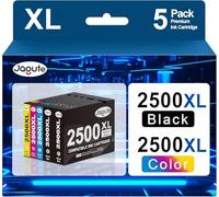 Jagute PGI-2500XL Cartouches d'encre compatibles pour Canon PGI-2500 XL PGI2500XL pour Canon Maxify MB5050 MB5150 MB5155 MB5350 MB5450 MB5455 iB4050 iB4150 (2 noir/1 cyan/1 magenta/1 jaune)
