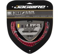 Jagwire 2X Elite Link Shift Kit Gaines et câbles de dérailleur Adulte Unisexe, Rouge, Taille Unique