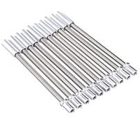 Jagwire Coude Flexible pour V-Brake 10 pièces Argent