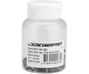 Jagwire Embout de gaine vitesse ouvert aluminium Noir 4 mm 50 Pièces