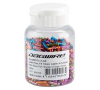 Jagwire Embouts Câble/Gaine Adulte Unisexe, Red/Blue/Pink/Purple/Orange/Green, Taille Unique