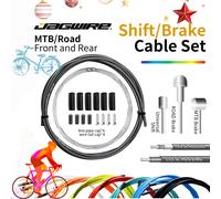 JAGWIRE Kit complet universel de câbles de changement de vitesse et de frein pour VTT et vélo de route 4/5mm, accessoires de cyclisme pour Noël Oiled pair Orange