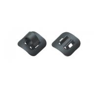 Jagwire Stick-On Cable Guide Alloy Black 4Pc