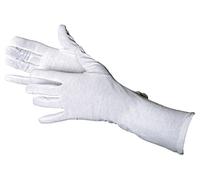 Jah 2099 Oekotex Lot de 12 paires de gants en coton ultra fins Blanc, blanc, 2099-35
