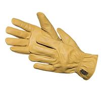 Jah 3003 Lot de 5 paires de gants en cuir doublés Jaune Taille 10