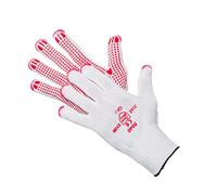 Jah 5040 coton/nylon tricot gant à picots, difficilement Blanc Taille 11, Lot de 24