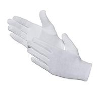 Jah 579 Lot de 12 paires de gants, en coton oekotex renforcé, blancs, taille 8, Weiß