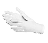JAH Gant en nylon Simplex épais blanc avec fourchettes entre les doigts | Adapté au contact alimentaire et robuste pour manutention alimentaire zones froides et emballage